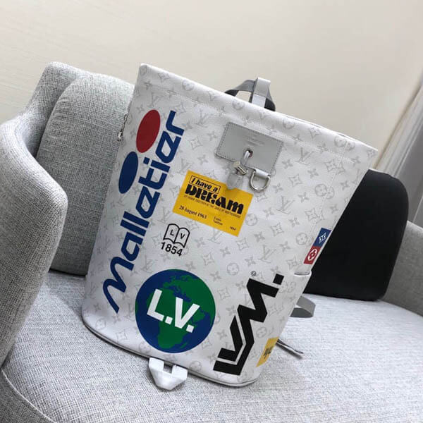 ルイヴィトン リュック コピー チョーク バックパック モノグラム 白 M44616